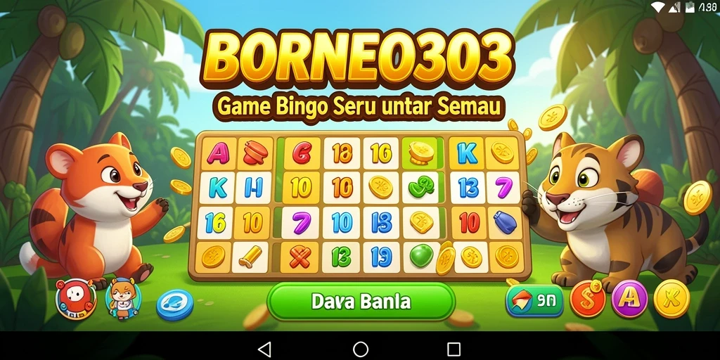 Tampilan gameplay Bingo yang seru dan menarik di BORNEO303.