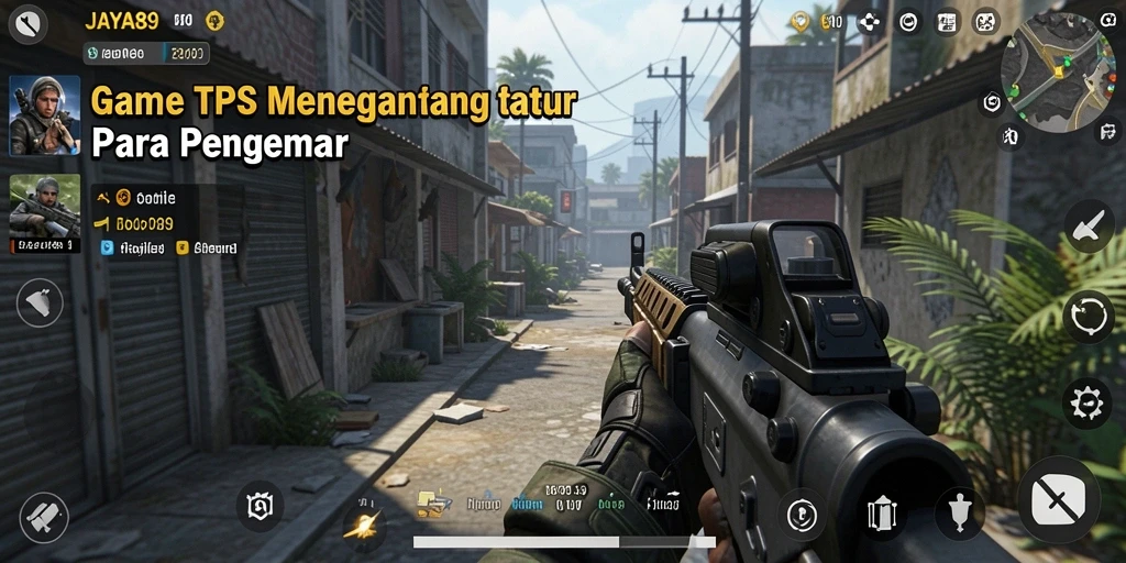 Tampilan gameplay menegangkan dari JAYA89 di medan perang.