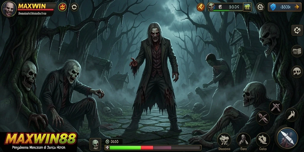 Tampilan menegangkan dari gameplay MAXWIN88 yang penuh kengerian.