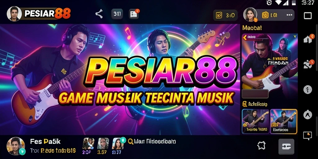 Tampilan screenshot PESIAR88 menampilkan pengalaman bermain musik yang seru.