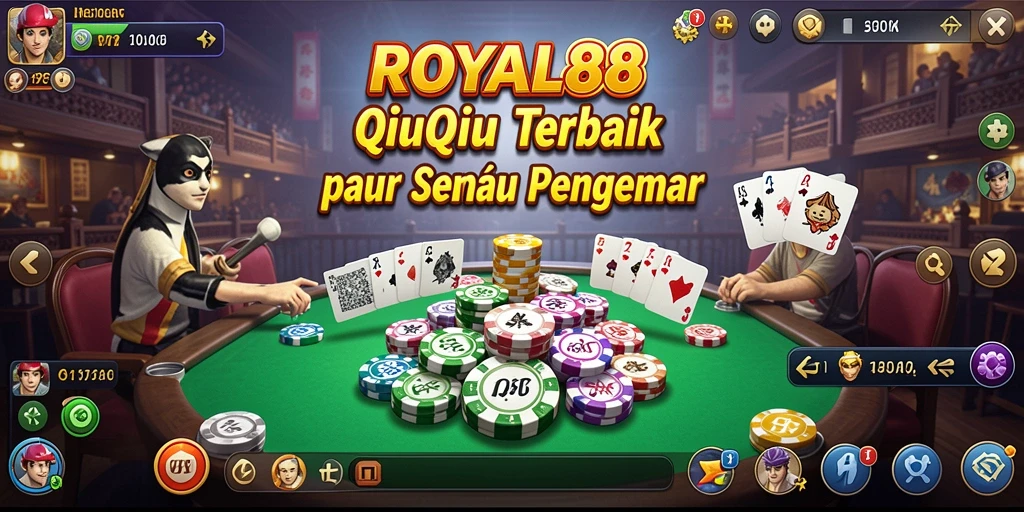 Screenshot gameplay ROYAL88 menampilkan keseruan permainan QiuQiu.