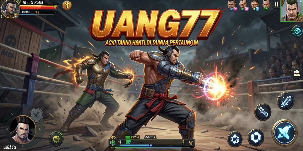Gameplay UANG77 yang penuh aksi dan pertarungan seru.